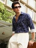 Campus Sutra Mosaic-Jacquard Shirt