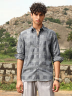 Campus Sutra Buffalo-Jacquard Shirt