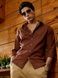 Campus Sutra Indie-Geometric Jacquard Shirt