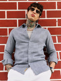 Campus Sutra Self-Jacquard Check Shirt
