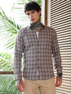 Campus Sutra Woven Contrast-Check Shirt