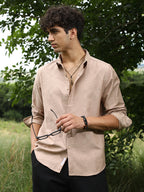Campus Sutra Duo-Cubic Imprint Shirt