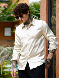 Campus Sutra Crushed-Satin Regular Shirt