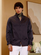 Campus Sutra Reptilia Jacquard Shirt