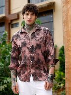 Campus Sutra Gleaming-Blur Shirt