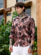 Campus Sutra Gleaming-Blur Shirt
