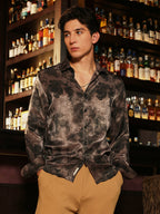 Campus Sutra Gleaming-Blur Shirt