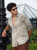Campus Sutra Marble-Specks Imprint Shirt
