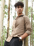 Campus Sutra Grazed-Fade Imprint Shirt