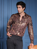 Campus Sutra Camou-Foil Imprint Shirt