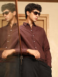 Campus Sutra Indie-Geometric Jacquard Shirt