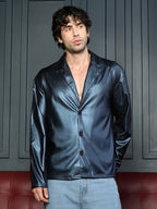 Campus Sutra Single-Breasted Sheen Shirt