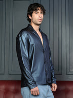 Campus Sutra Single-Breasted Sheen Shirt