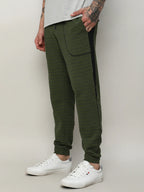 Campus Sutra Striped Trackpants