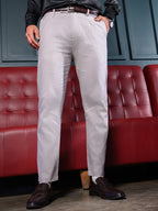 Campus Sutra Pleated Slim-Tailored Trousers