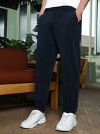Campus Sutra Pleated Cuffed Trousers