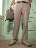 Campus Sutra Pleated-Tailored Trousers