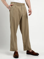 Campus Sutra Lightweight - Tailored Linen-Blend Trousers