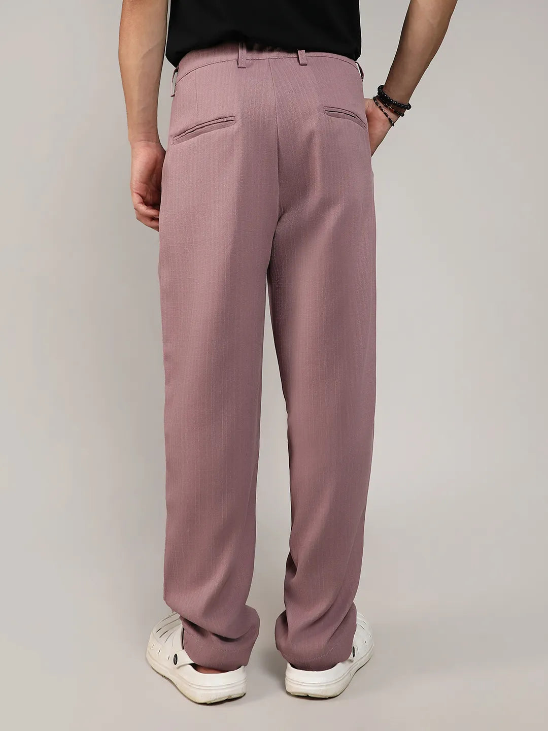 Campus Sutra Lightweight - Tailored Linen-Blend Trousers