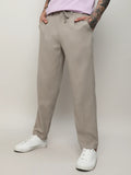 Campus Sutra Solid Tailored Trousers