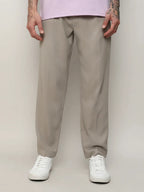 Campus Sutra Solid Tailored Trousers
