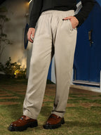 Campus Sutra Lightweight - Tailored Linen-Blend Trousers
