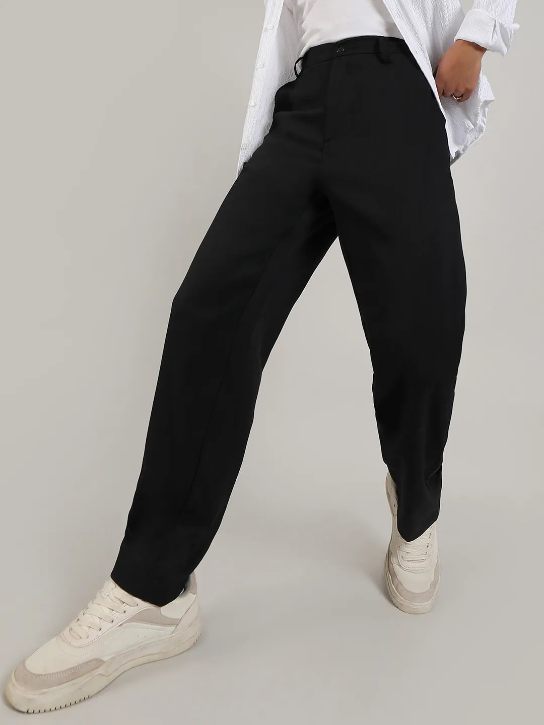 Campus Sutra Lightweight - Tailored Heathered Trousers
