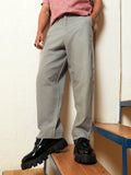 Campus Sutra Tailored Linen-Blend Trousers