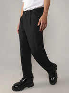 Campus Sutra Lightweight - Creased-Check Trousers