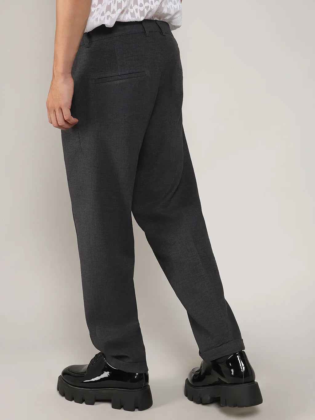 Campus Sutra Lightweight - Tailored Linen-Blend Trousers