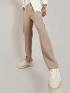 Campus Sutra Lightweight - Textured Graph Check Trousers