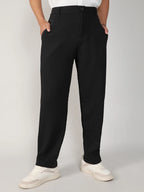 Campus Sutra Lightweight - Textured Graph Check Trousers
