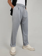Campus Sutra Lightweight - Tailored Heathered Trousers