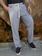 Campus Sutra Belted-Rope Tailored Trousers