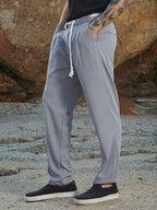 Campus Sutra Belted-Rope Tailored Trousers