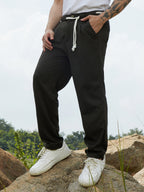 Campus Sutra Lightweight - Belted-Rope Tailored Trousers