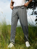 Campus Sutra Heathered Tailored Trousers