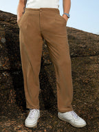 Campus Sutra Tailored Waffle Trousers