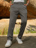 Campus Sutra Lightweight - Micro-Check Chino Trousers