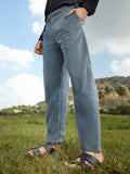 Campus Sutra Lightweight - Veined Tailored Trousers