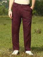 Campus Sutra Lightweight - Velvique Tailored Trousers