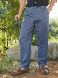 Campus Sutra Lightweight - Tailored Linen-Blend Trousers