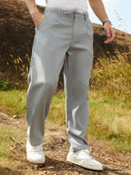 Campus Sutra Lightweight - Tailored Linen-Blend Trousers