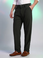 Campus Sutra Corduroy Tailored Trousers