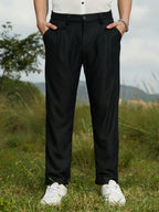 Campus Sutra Corduroy Tailored Trousers