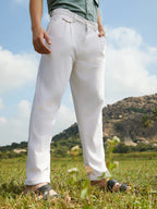 Campus Sutra Corduroy Tailored Trousers