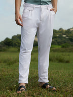 Campus Sutra Corduroy Tailored Trousers