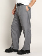 Campus Sutra Lightweight - Relaxed-Panel Tailored Trousers