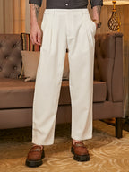 Campus Sutra Lightweight - Straight Tailored Trousers