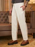Campus Sutra Lightweight - Straight Tailored Trousers